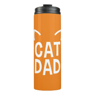 Termo Papá Gato Con Oídos Y Whiskers