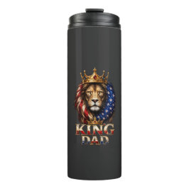 Termo Papá León de la Bandera Americana 
