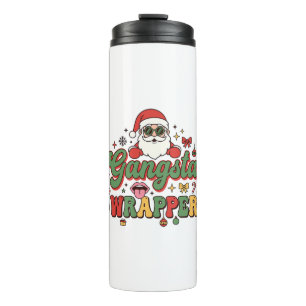 Termo Papá Noel de Envoltura Gánster Navidad