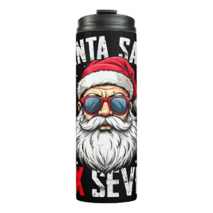 Termo Papá Noel Divertido Dice Seis Siete Navidad 67 Mem