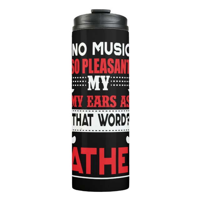 Termo Papá Regalo No Hay Música, Padre Tan Agradable (Anverso)