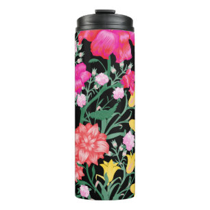 Termo Papel de escritorio floral Patrón de flores grande