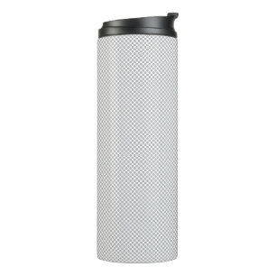 Termo Papel de regalo gris con patrón de Navidad moderno