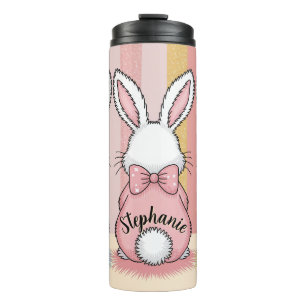 Termo Papel de trio de conejito de Pascua, nombre