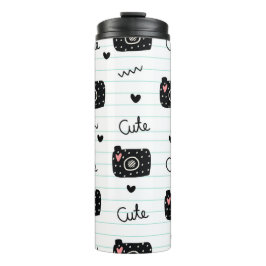 Termo Papel forrado con cam cute