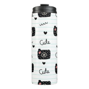 Termo Papel forrado con cam cute