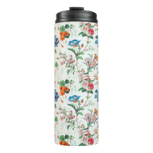 Termo Papel pintado antiguo floral Francia 1830