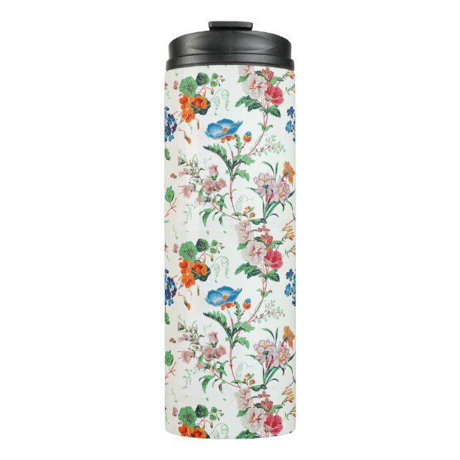 Termo Papel pintado antiguo floral Francia 1830 (Anverso)