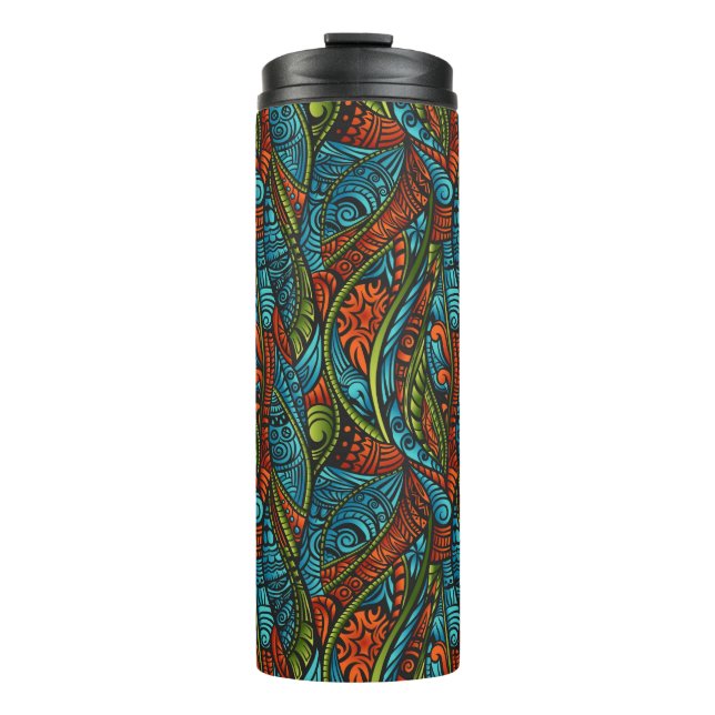 Termo Papel pintado étnico abstracto (Anverso)