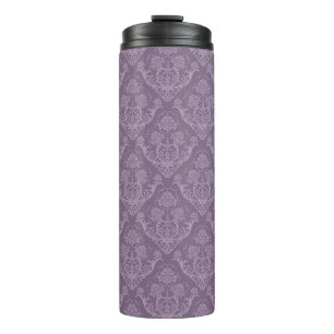 Termo Papel pintado floral púrpura