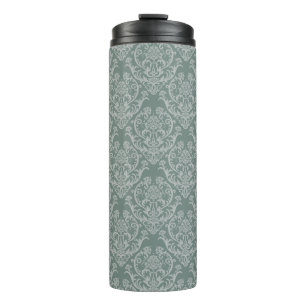 Termo Papel pintado floral verde