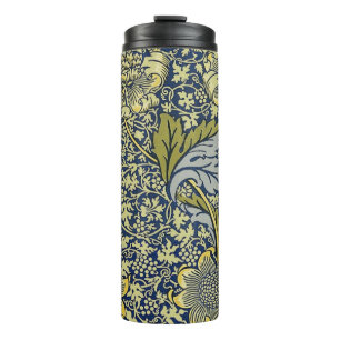 Termo Papel pintado floral William Morris Kennet Azul Do