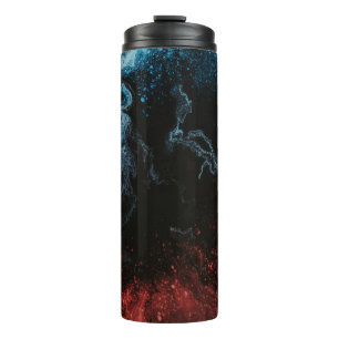 Termo Papel rojo y azul