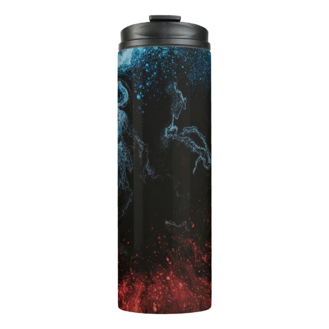 Termo Papel rojo y azul (Anverso)
