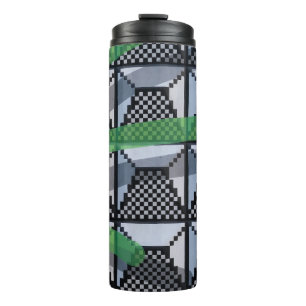 Termo Papel tapiz negro, verde y negro