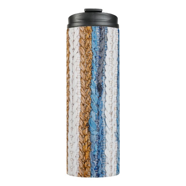 Termo Papeleo de denim: alfombra de jeans reciclados. (Anverso)