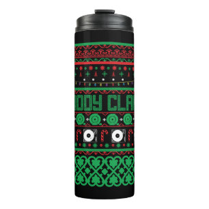 Termo Papi Claus Navidades feos suéter Navidades regalos