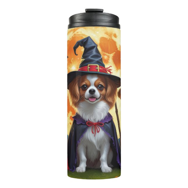 Termo Papillon Dogs Calabaza Halloween Gracioso (Anverso)