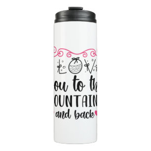 Termo Par Regalo Te Amo A Las Montañas Y A La Vuelta