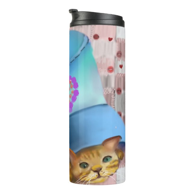 Termo para amantes de los gatos (Rotado hacia la derecha)