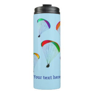 Termo Paracaídas coloridos - parapentes con tu nombre
