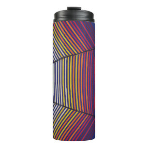 Termo Paraguas azul y multicolor
