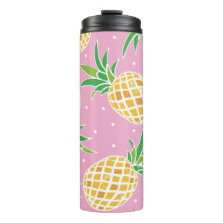 Termo Paraíso de la piña: patrón tropical