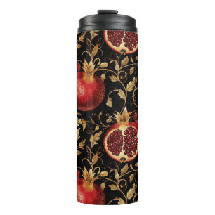 Termo Paraíso Pomegranado - Ricos Patrones Florales Sin