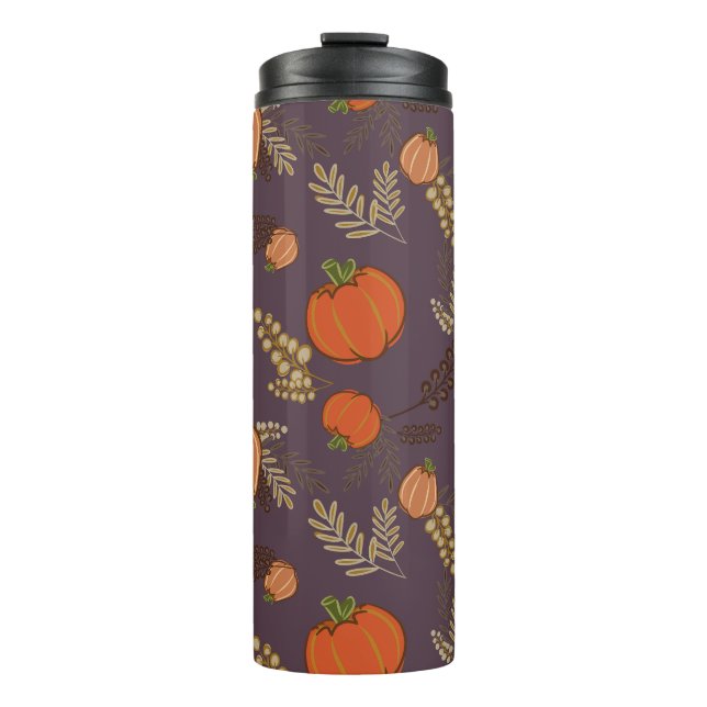 Termo Parche de calabaza otoñal (Anverso)