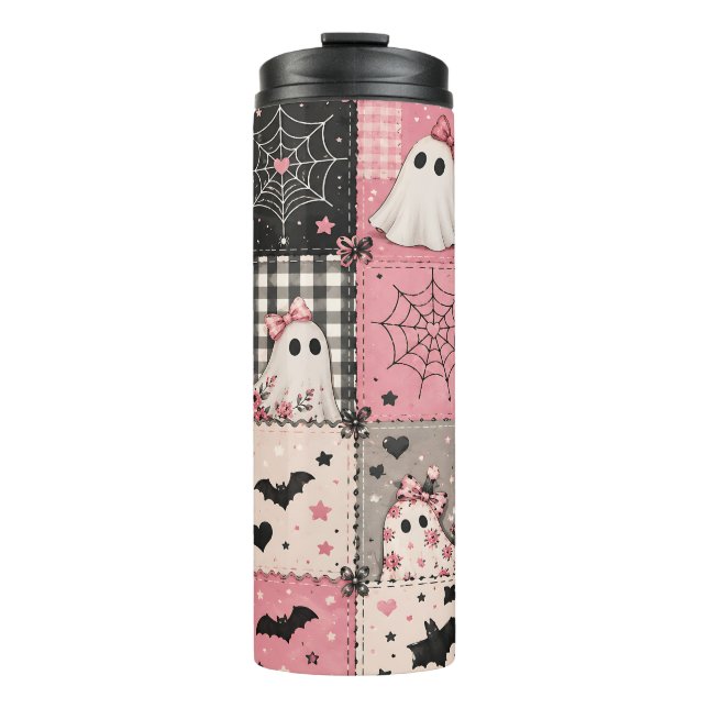 Termo Parche Halloween Rosa Mezclilla (Anverso)