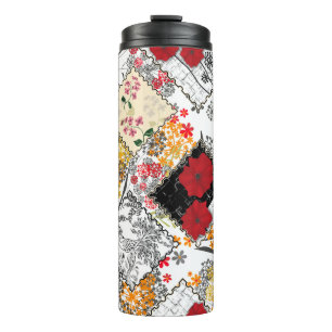 Termo Parches de tejido retro vintage sin inconvenientes