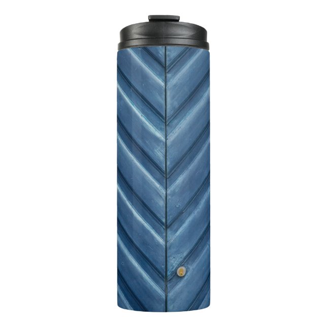 Termo Pared azul de madera (Anverso)