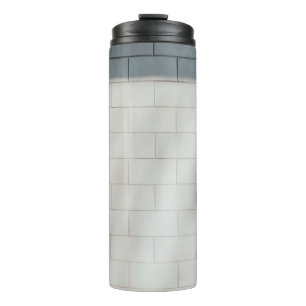 Termo Pared de ladrillo blanco