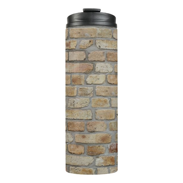 Termo Pared de ladrillo marrón un diseño novedoso  (Anverso)