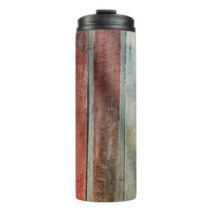 Termo pared de madera en abstracto de color vintage, env