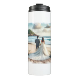 Termo Parejas de Playa de Boda
