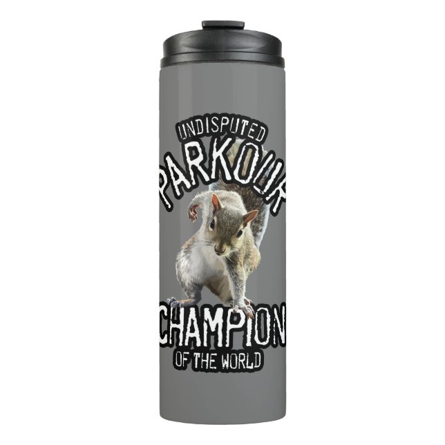 Termo Parkour Squirrel - divertido freerunning (Anverso)