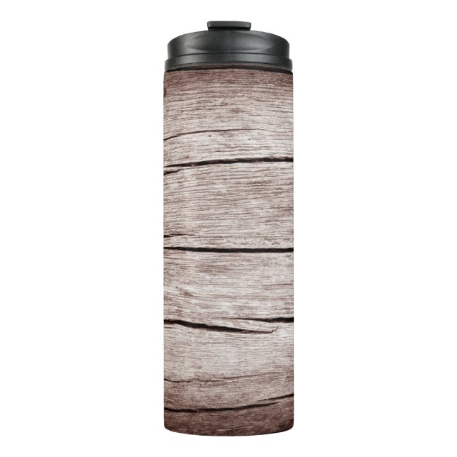Termo Parqué antiguo con grietas, textura de madera anti (Anverso)