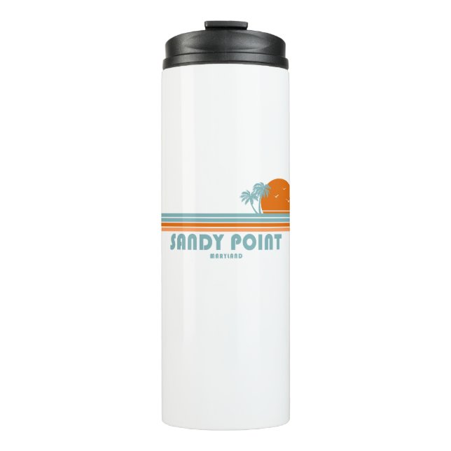 Termo Parque Estatal Sandy Point Maryland Palma Sol (Anverso)