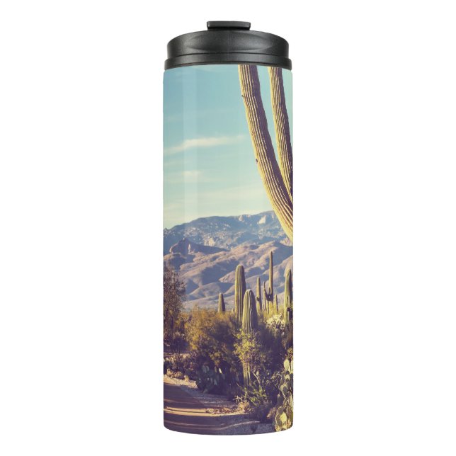 Termo Parque Nacional Saguaro, representación escénica. (Anverso)