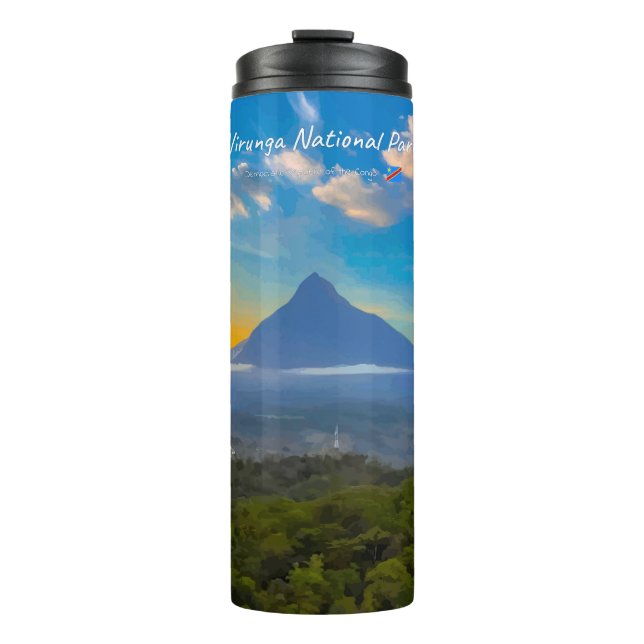 Termo Parque Nacional Virunga, RD Congo - Volcán (Anverso)