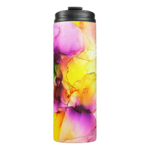 Termo Parte de la pintura con tinta de alcohol, foto mac