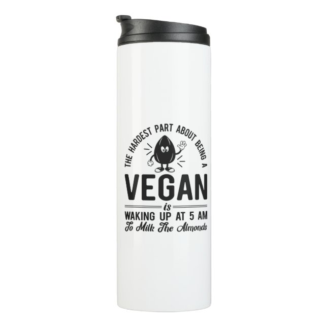 Termo Parte más dura Vegan, Leche los almendros, diverti (Rotado hacia la derecha)