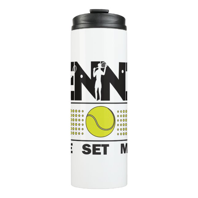 Termo Partida de juego de tenis (Anverso)