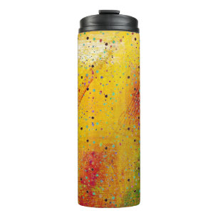 Termo partitura pintura desgastada taza térmica