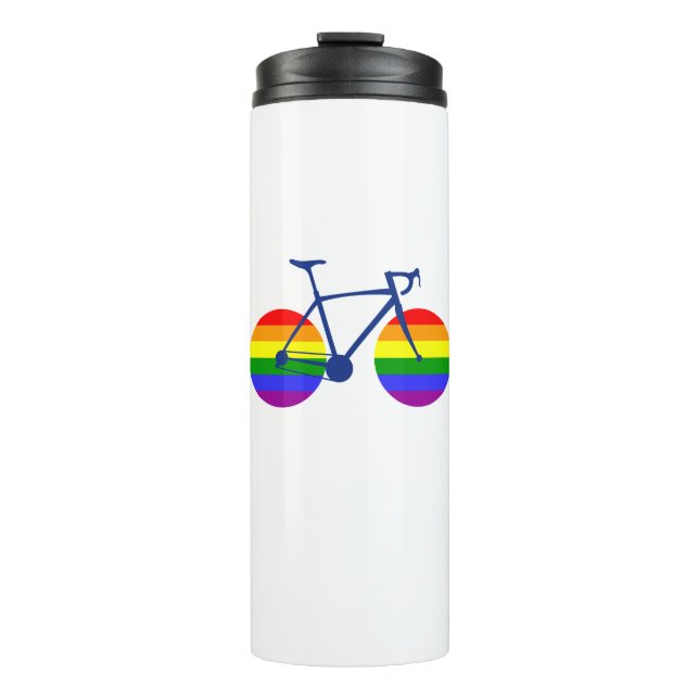 Termo Paseo en bicicleta con orgullo (Anverso)