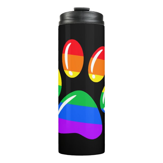 Termo Pasta arcoiris Imprimir perro con orgullo LGBT (Anverso)