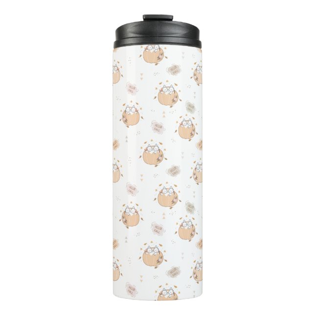 Termo Pastel Autumn Cute Cats (Anverso)