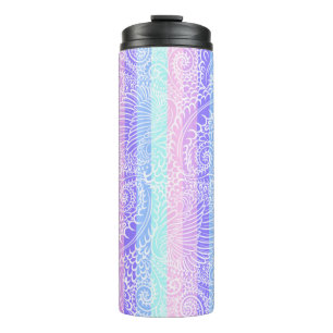 Termo Pastel Candy Swirls Patrón de fantasía suave a r