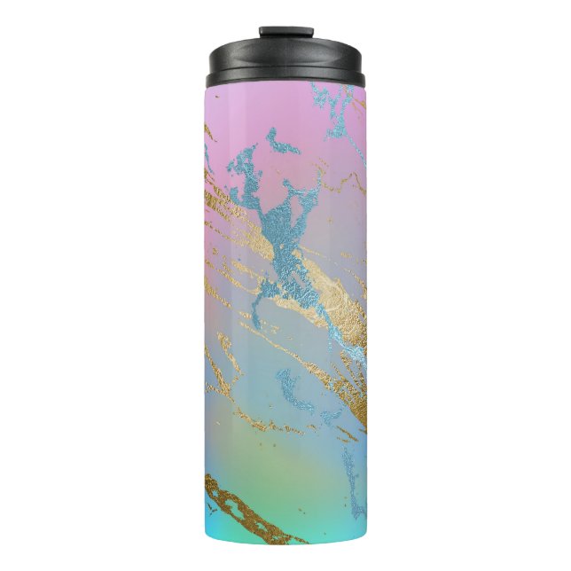 Termo Pastel Marble | Color del agua del ómbre milenario (Anverso)